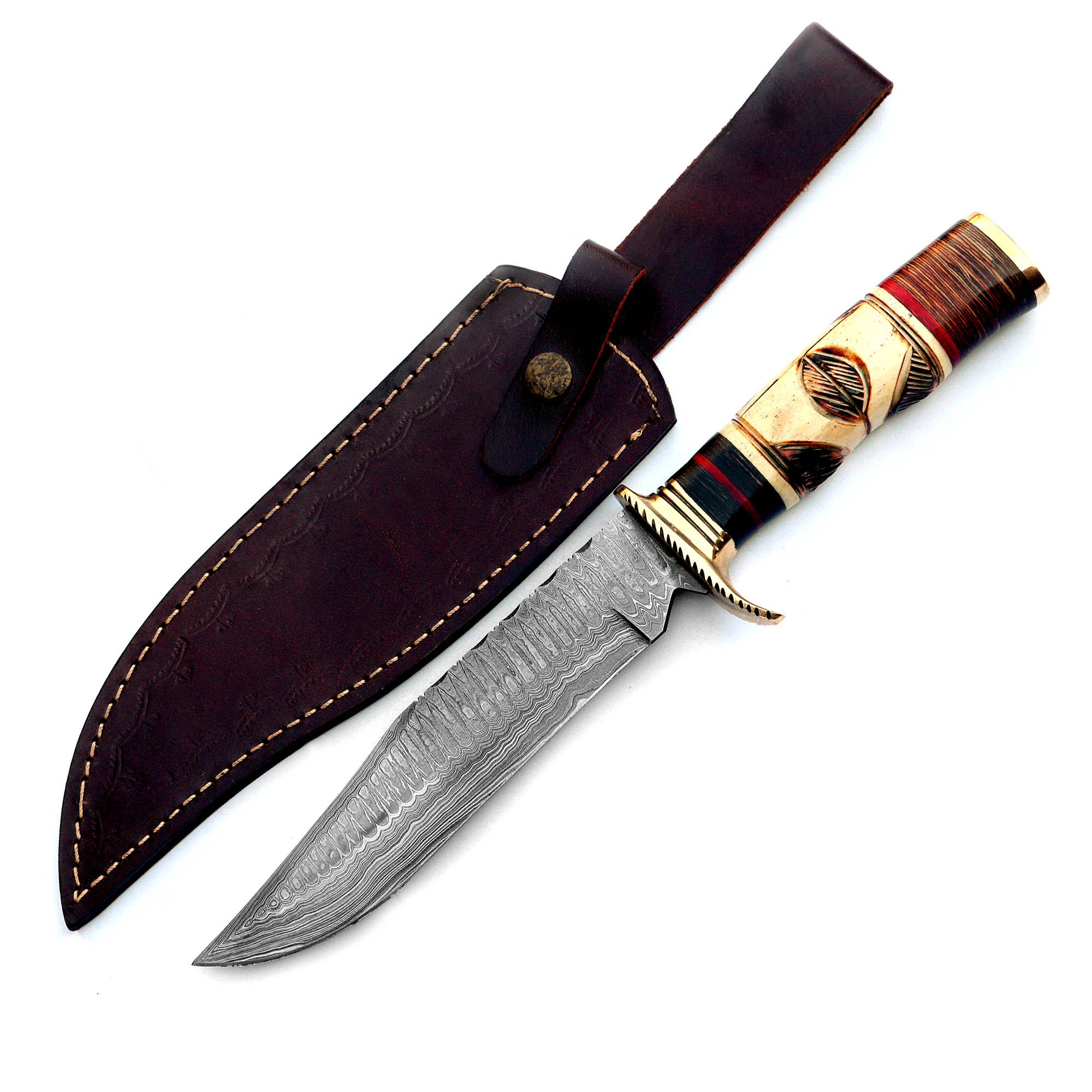 damascus survival knife