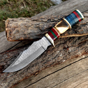 damascus hunting knife